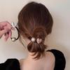 2024 Nuevo Estilo Elegante Carta de Amor Anillo para el Cabello Popular en Internet para Mujeres Perla Ponyo Cuerda para el Cabello Todo-partido Bola en la Cabeza Tendón de Goma Accesorios para el Cabello