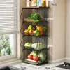 Prateleira de Armazenamento para Mesa, Aparador para Sala de Estar, Organizador em Camadas para Lanches e Copos de Água, Cesta de Armazenamento para Frutas e Vegetais de Cozinha