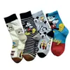 Calcetines de dibujos animados de otoño e invierno, calcetines de media pantorrilla para mujer, calcetines largos, lindos y modernos, elegantes y creativos, estilo europeo y americano, adecuados para estudiantes