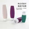 Bolsa de Botella Rellenable de Silicona para Viaje Set de Artículos de Tocador Champú Gel de Ducha Productos Portátiles para el Cuidado de la Piel Bolsa de Relleno para Crema de Manos