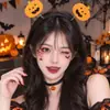 2026 Nuevos Accesorios para Fiesta Estilo Oscuro Diadema Transfronteriza Adulto Diadema Divertida Halloween Pinza para el Cabello de Calavera para Mujeres