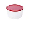 Caja de almacenamiento de plástico redonda de grado alimenticio para congelador de cocina, contenedor transparente sellado para conservar frutas secas y bocadillos