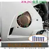 Tornillos de aleación de titanio para motocicleta Zxjc Zhang Xue 500 Rr, Tornillos modificados, Titanio quemado dorado, Negro caramelo