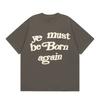Explosiones Transfronterizas 2024 Verano Kanye alta calidad Multicolor Algodón Cuello Redondo Camiseta Suelta de Manga Corta para Hombre y Mujer Ropa de Verano