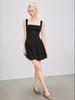 Vestido Regata de Design Estilo Hepburn Europeu e Americano com Alça Larga para Ombro, Verão Novo, Saia Slim