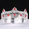 Festa de Coroação Europeia e Americana Transfronteiriça Coroa Barroca Redonda Coroa de Noiva Liga de Liga Estilo Palácio Retrô Tiara