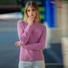 Suéter de cachemira 100% de montaña con cuello alto para mujer, jersey básico de punto para otoño e invierno, prenda interior cálida de primera línea.