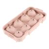 Molde de cubo de gelo de silicone para hóquei no gelo de 8 peças faça você mesmo molde de cubo de gelo caseiro de silicone de oito grades molde redondo de cubo de gelo de uísque
