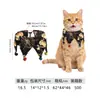Venta Directa de Fábrica Halloween Bandana Triangular para Mascota Estampado de Calavera Araña Collar con Cascabel Disfraz de Festival para Perro Gato