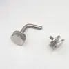 Conector de esquina de vidrio de 90 grados de acero inoxidable, accesorio de columna clavo de vidrio, soporte de vidrio para pasamanos de barandilla
