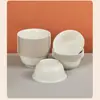 Set de Vajilla Desechable de Cáscara de Arroz Blanco, Tazón y Palillos de Grado Alimenticio, Engrosado para Uso Doméstico, Banquetes de Año Nuevo, Bodas y Uso en Restaurantes