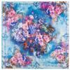 Pañuelo de seda Maitong estampado digital de flores para mujer, pañuelo cuadrado pequeño de seda de imitación 60cm * 60cm