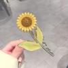 Verano Super hada fresco clip de girasol Corea del Sur Nuevo pasador para el cabello para mujer parte trasera pinza de tiburón de alta gama adorno para la cabeza