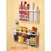 Estante de Almacenamiento para Refrigerador Absorción Magnética Lateral Almacenamiento y Colocación de Film Plástico Pared sin Perforaciones Trasera de Puerta Pegatina Magnética Lateral Montaje en Pared Estante Ajustable