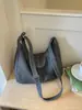 Bolsa Transversal Jeans Lavado para Mulheres 2026 Bolsa de Ombro Vintage Desgastada Grande Capacidade Bolsa de Mão para o Trabalho Bolsa de Compras para o Trabalho