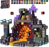 Bloques de Construcción Magnéticos Populares de Amazon Cubo Magnético Bloques de Construcción Educativo Castillo Rosa 3D Juguete para Niña