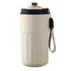 Caneca de Café Ruixing Aço Inoxidável 316 Copo Térmico Copo de Água Masculino e Feminino Aparência Elegante Medição Inteligente Grande Capacidade Gravação