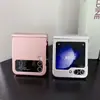 Adecuado para Samsung Galaxy Z Flip7/6/5/4/3 Funda para Teléfono Móvil Pantalla Plegable Piel-Sintiente Bisagra Gradiente Todo Incluido