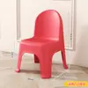 Taburete bajo de plástico para niños con respaldo silla de comedor doméstica silla de estudio antideslizante pegamento cocido engrosado taburete de mesa de té para cambio de zapatos de adulto