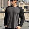 Muscle Fitness Brothers - Jersey deportivo de otoño, doble cara, terciopelo alemán, talla europea, para correr, manga larga