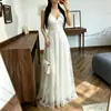 T84 Jacquard Cruzado Europeo y Americano Vestido Lencero Brandy Estilo Nuevo Primavera y Verano Lujo Ligero Sentido del Diseño de Nicho Falda