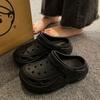Zapatos de Cueva de una pieza Silenciosos Impermeables 2024 Nuevo Verano Ropa Exterior Sandalias y Pantuflas de Playa Zapatos de Mujer Suela Gruesa Pareja