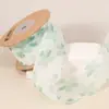 Cinta de gasa con estampado floral pequeño de hilo cinta para lazo de bricolaje accesorios para el cabello ramo de flores cinta cinta de embalaje floral