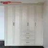 Fábrica de Guangzhou Armario de Madera Maciza Estilo Francés Ligero Hecho a Medida Armario Tallado Hecho a Medida para Comercio Exterior Personalización Completa de Casa de Villa