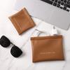 Bolsa de almacenamiento de metralla bolsa de almacenamiento automática con cierre para audífonos con cable monedero de PU mini portátil para labial cosméticos