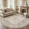 Alfombra de Estilo Persa para Dropshipping Transfronterizo Temu Cesta Colgante Redonda Esterilla para Habitación de Estudio Casa de Huéspedes Hotel Esterilla Redonda para Piso Mesa de Café