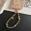 Pulsera de Cristal Gato de la Suerte Correa para Teléfono Estilo Ins Adorno de Muñeca de Alta Gama Funda de Teléfono Hecha a Mano Correa de Muñeca