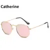 Gafas de sol cuadradas de metal, moda urbana europea y americana, nuevas gafas de sol 2020, gafas de sol polarizadas de moda retro.