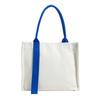 Bolso de lona tridimensional de moda personalizado con procesamiento de logotipo, bolso de mano con textura, regalo corporativo, bolso de lona escolar para exhibición
