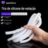 Tira de silicone autoadesiva resistente a altas temperaturas, tira de vedação de silicone em formato especial, tubo de espuma de silicone, tira de silicone sólido de grau alimentício