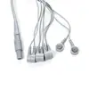 Producción Personalizada de Conector R-Cao de Plástico de 9P a Conector Hembra Magnético Sr 3.5, 8 en 1, Gris, Botones Pueden Ser Grabados con Láser