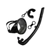 Set de Gafas de Buceo para Pescador Transfronterizo, Gafas de Pescador de PVC Ecológicas, Equipo de Snorkel con Tubo de Respiración Húmedo de Alta Definición y Transmitente de Luz