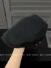 Gorra de ante vintage tipo pico de pato para mujer, moda de otoño, circunferencia de cabeza grande, boina de estilo británico, gorra de pintor tipo newsboy