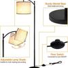 Amazon para Lámpara de Pie LED para Sala de Estar, Dormitorio, Estudio, Estilo Nórdico Simple Retro de Lujo Ligero, Pedal, Protección Ocular