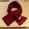Cachecol de Tricô Macio e Fofo Cor Sólida Estilo Coreano para Mulheres Inverno Engrossado Quente Versátil Gola de Tecido para Cruzar no Pescoço