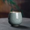 Longquan Celadon Tea Cup Household Ceramic Tea Cup Office Handless Small Cup Chinese Ice Crack Water Cup pode ser gravado