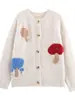 Venta al por mayor transfronteriza Verano 2025 Nuevo estilo europeo y americano para mujer Cardigan de punto con botones estilo falda corta