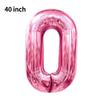 Novo Balão Digital Grande de 40 polegadas Versão Americana 0-9 Imitação de Alumínio Americano Balão para Arranjo de Festa de Aniversário Festa de Balões