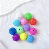 Llavero de Bolígrafo de Cuentas de Colores DIY Accesorios de Cuentas Sueltas Simple 15mm Cuentas de Vidrio con Pedrería Venta al por Mayor Regalos