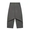 Ropa Vintage 2025 Otoño Nuevo Retro Lavado Pesado Desgastado Ligeramente Dañado Blanco Ropa de Trabajo Casual Versátil Pantalones Largos