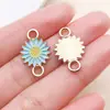 20 Estilos de Esmalte Azul Lago Corazón Corona Margarita Aleación Colgantes DIY Collar Pulsera Llavero Accesorios de Joyería