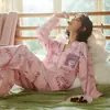 Atacado de Pijamas para Mulheres, Lançamento Primavera e Outono 2025, Roupa de Casa de Manga Longa, Conjuntos Outono e Inverno, Transmissão ao Vivo para Microempreendedores