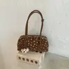 Bolsa de ombro única em poá 2026 para axila, uma bolsa de nicho nova e da moda, estilo coreano, simples, elegante e moderna para mulheres