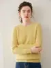1980 Hubei 35% Cashmere Gola Redonda Tricô Torcido Feminino Outono e Inverno Espessado Básico Solto Tricô Vermelho para Mãe
