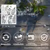 Molde Estêncil Popular de Samambaia e Pintura de Flores Silvestres da Amazon para Pintura em Spray, Esfregamento e Ensino DIY