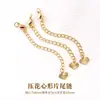 Accesorios de pulsera chapados en oro de 18k, cierre de extremo para pulseras y collares, cuentas de posicionamiento que conservan el color, argollas abiertas, materiales DIY para manualidades hechas a mano